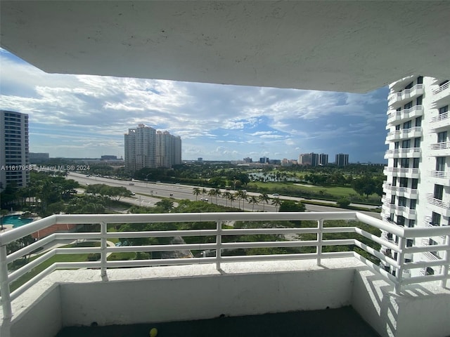 view of balcony