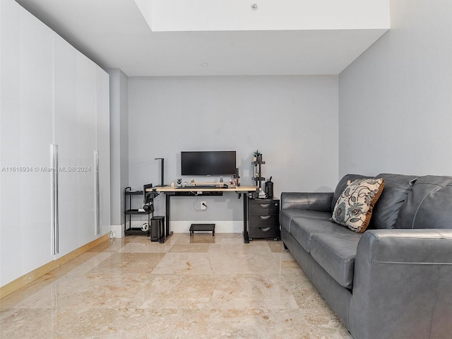 entrance foyer featuring light tile patterned floors