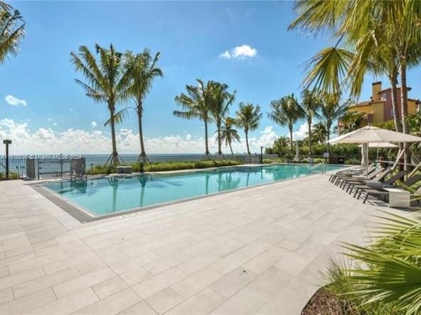 view of pool with a patio area