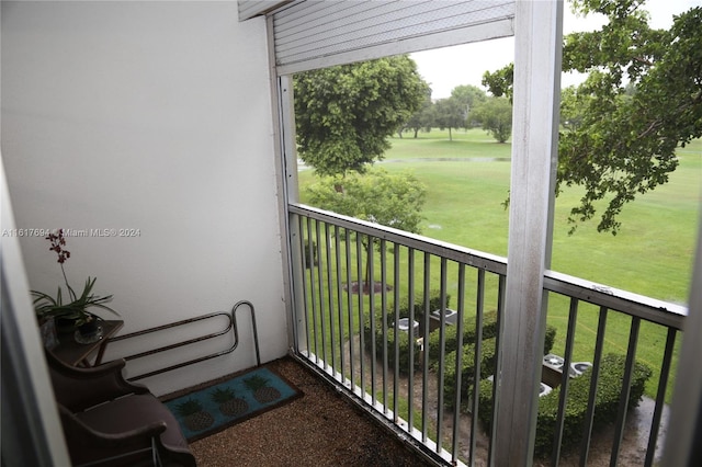 view of balcony