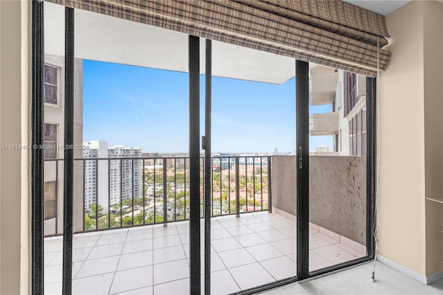 doorway to outside with plenty of natural light