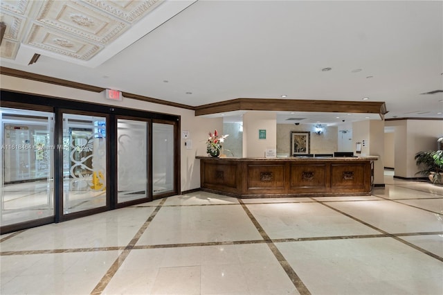 view of reception area