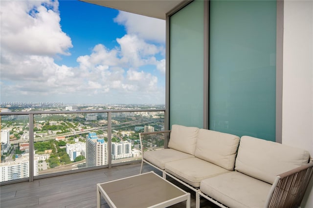 balcony with outdoor lounge area