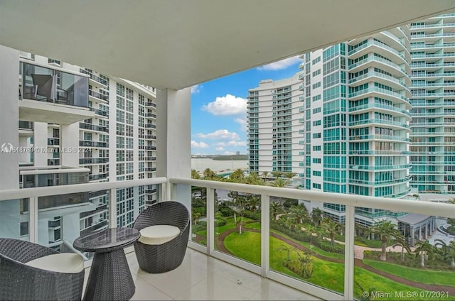 view of balcony