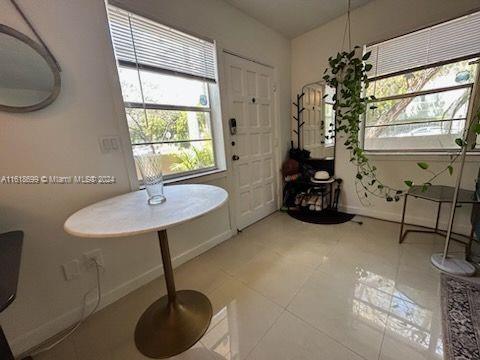 view of tiled foyer