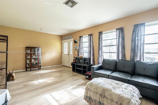 3991 NW 108th Ave, Coral Springs, FL 33065 - living room with plenty of natural light, wood finished floors, and baseboards