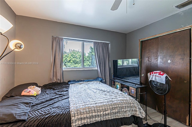 3991 NW 108th Ave, Coral Springs, FL 33065 - bedroom with a closet and ceiling fan