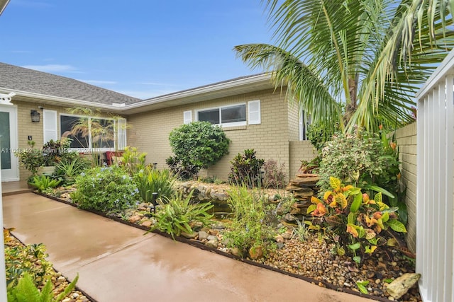 view of home's exterior with a patio area