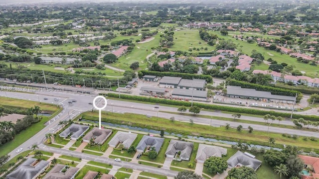 bird's eye view with a residential view