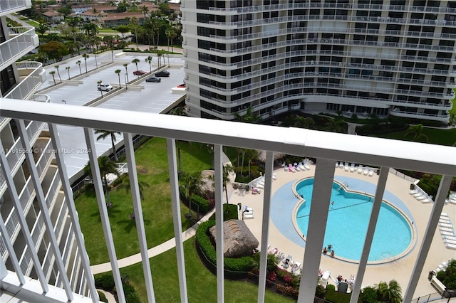 balcony featuring a patio