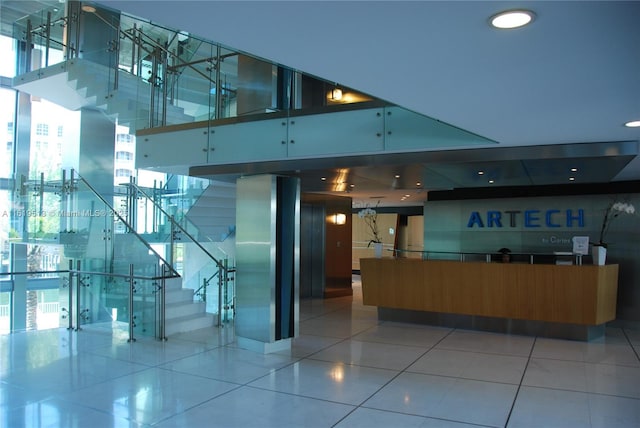 view of reception area