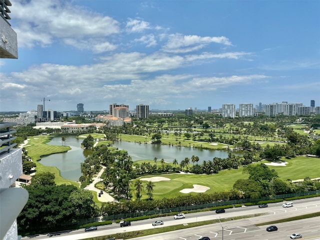 exterior space featuring a water view