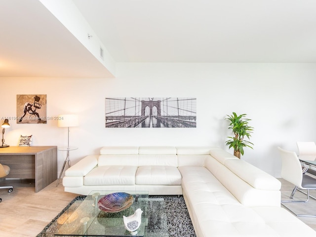121 NE 34th St Unit 1014, Miami, FL 33137 - living room with hardwood / wood-style flooring