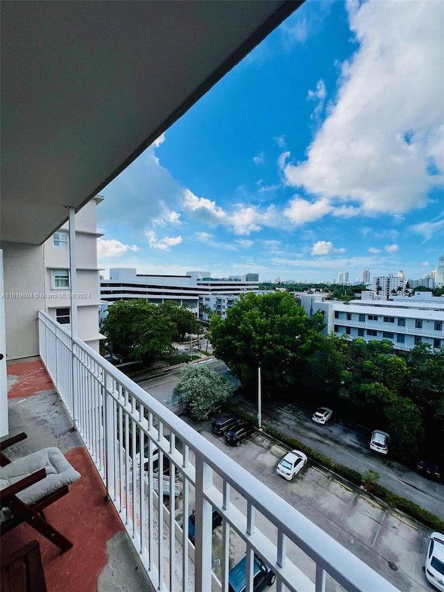 view of balcony