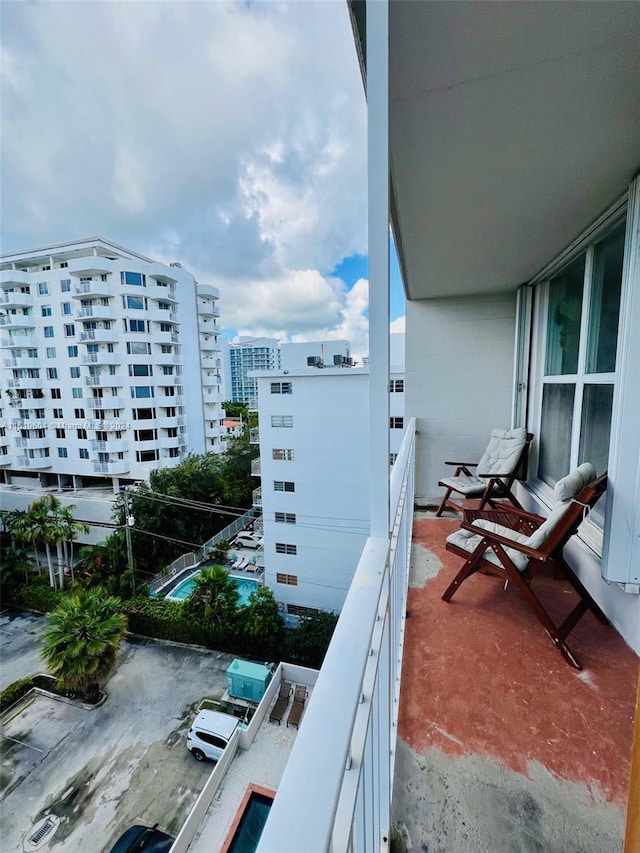 view of balcony