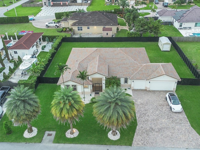 birds eye view of property