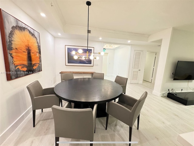 dining room with light hardwood / wood-style flooring