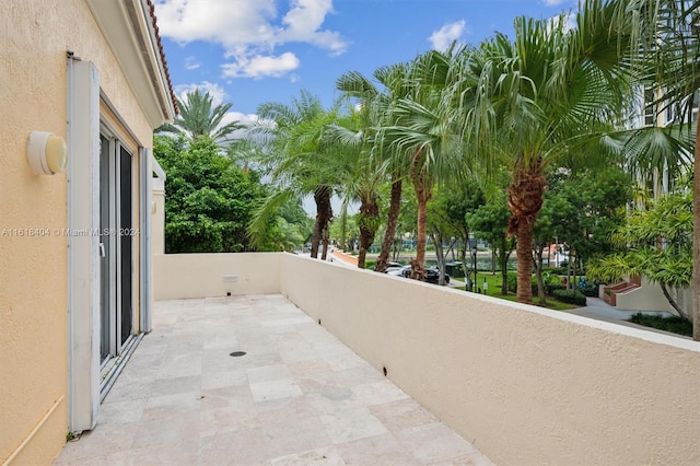 view of balcony