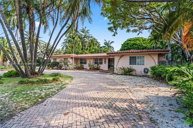 view of ranch-style home