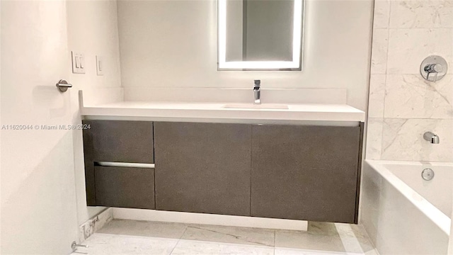 bathroom with vanity