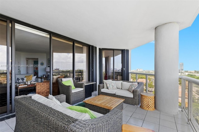 balcony with outdoor lounge area