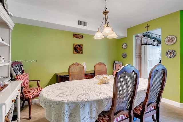 view of dining room