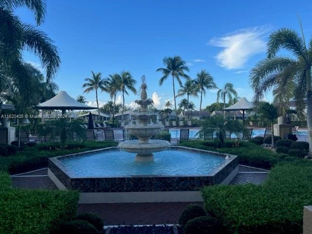 view of pool featuring a gazebo