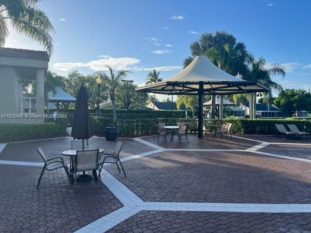 view of home's community featuring a gazebo