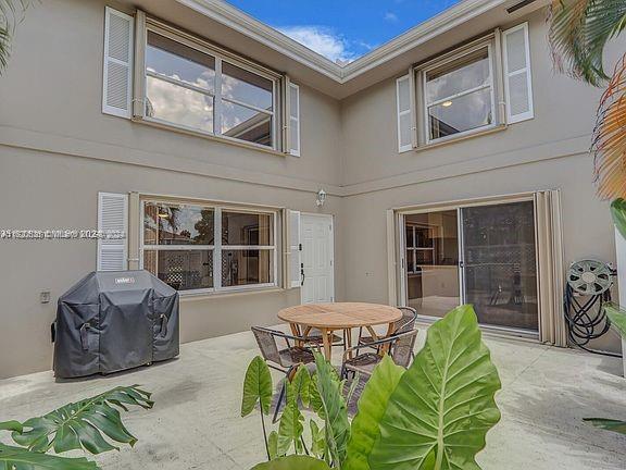 view of patio with grilling area