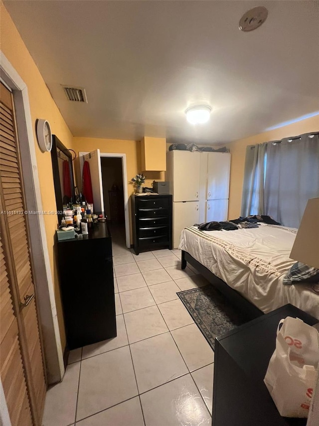 view of tiled bedroom