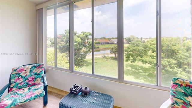 sunroom / solarium with a wealth of natural light