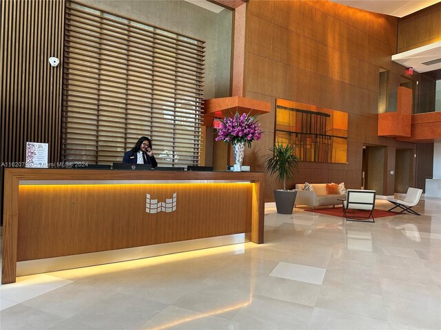 view of reception area