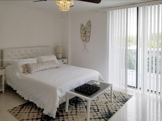 bedroom with wood-type flooring