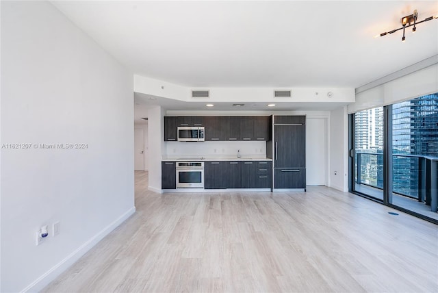 interior space featuring light hardwood / wood-style floors