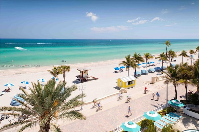 water view with a beach view