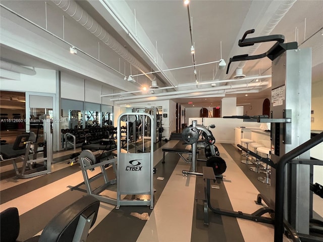 view of gym