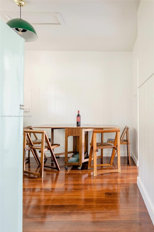 dining room featuring hardwood / wood-style floors