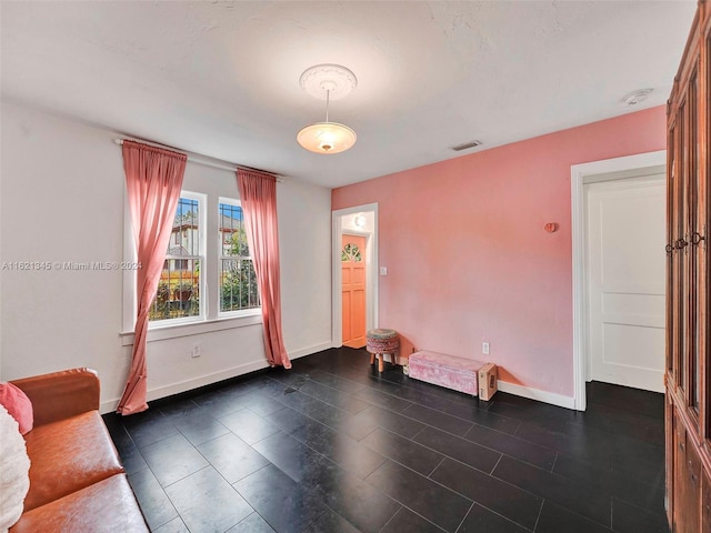 view of spare room