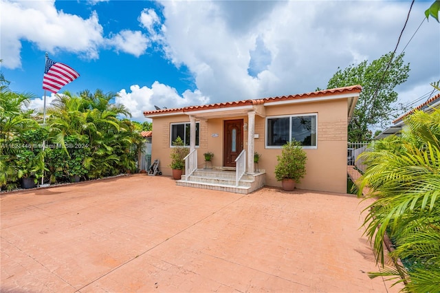 view of mediterranean / spanish house