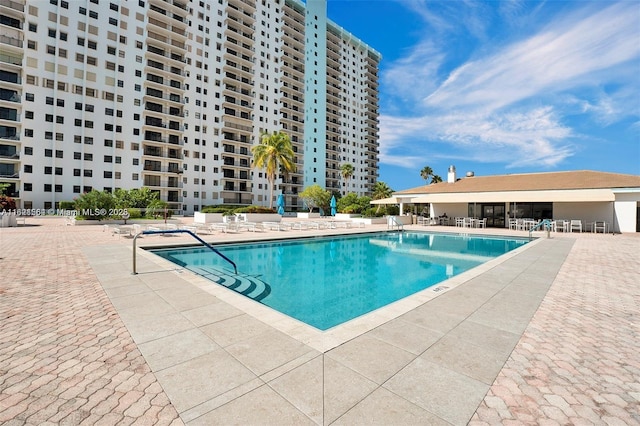 pool featuring a patio