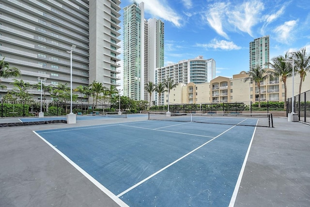 view of tennis court