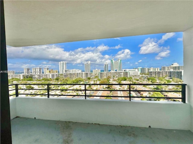 view of balcony