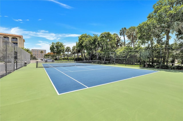 view of sport court