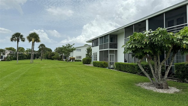 view of community with a yard