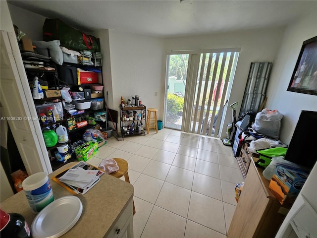 view of storage room