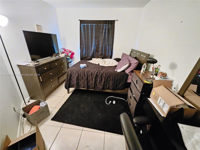 view of tiled bedroom