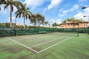 view of tennis court