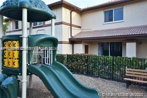 view of jungle gym