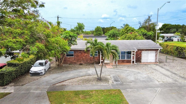 view of ranch-style home