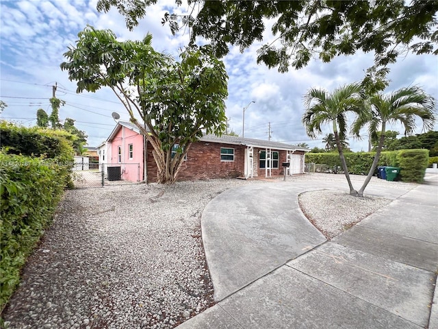 view of ranch-style home